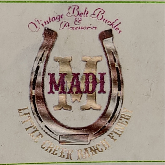 Little creek ranch. Silvertone initial buckle "K". - Picture 9 of 9